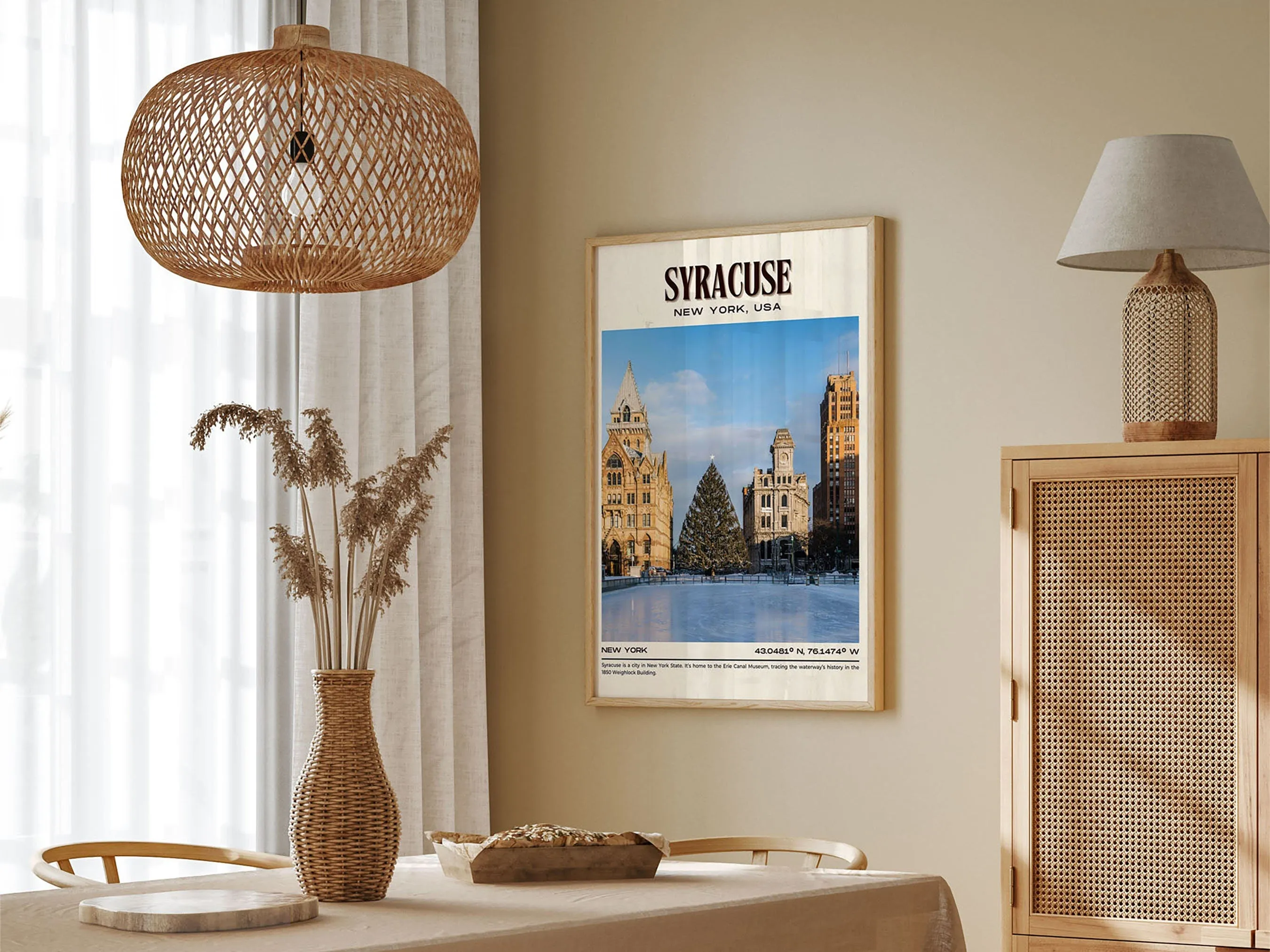 Syracuse Vintage Wall Art, New York, USA