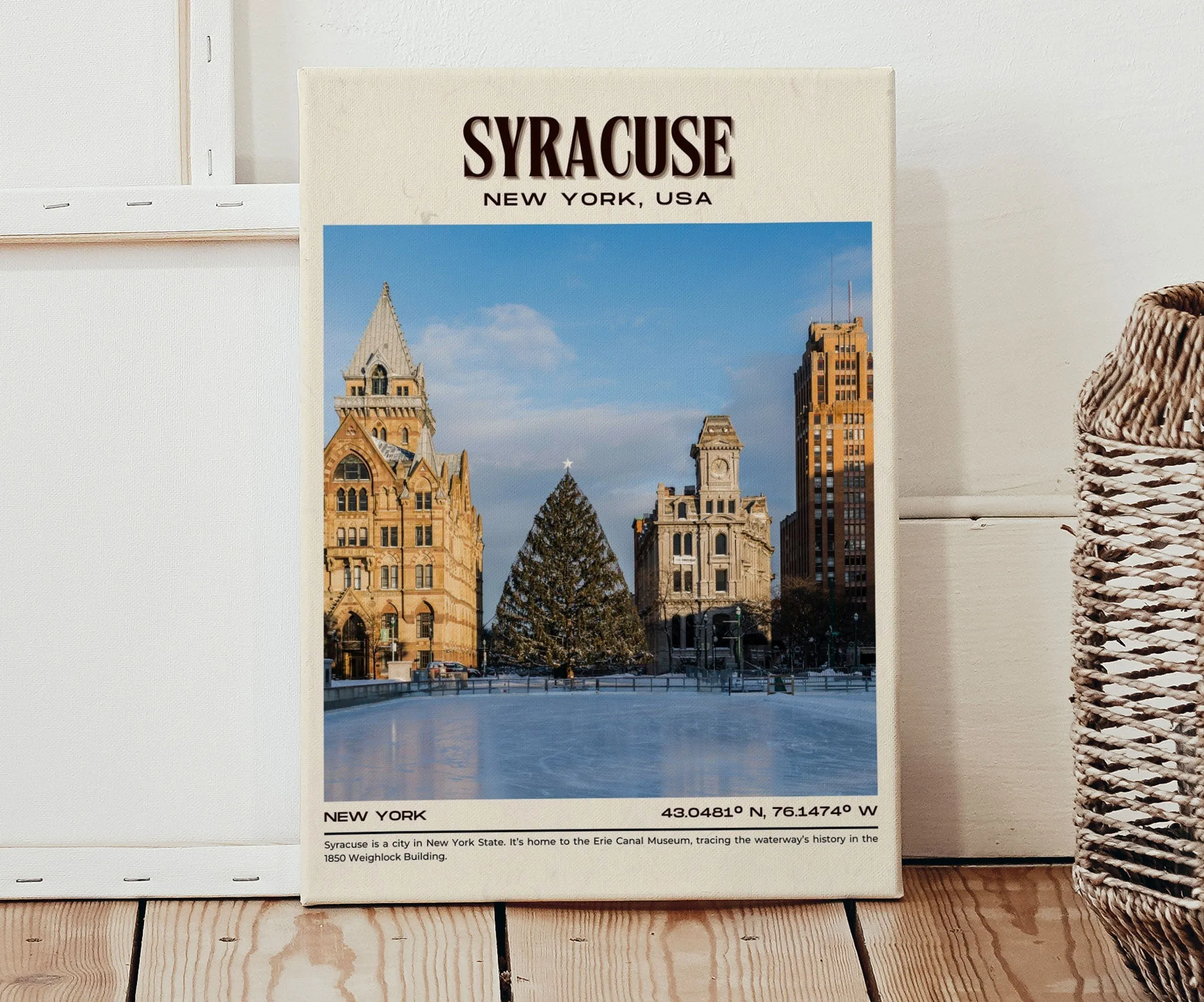 Syracuse Vintage Wall Art, New York, USA