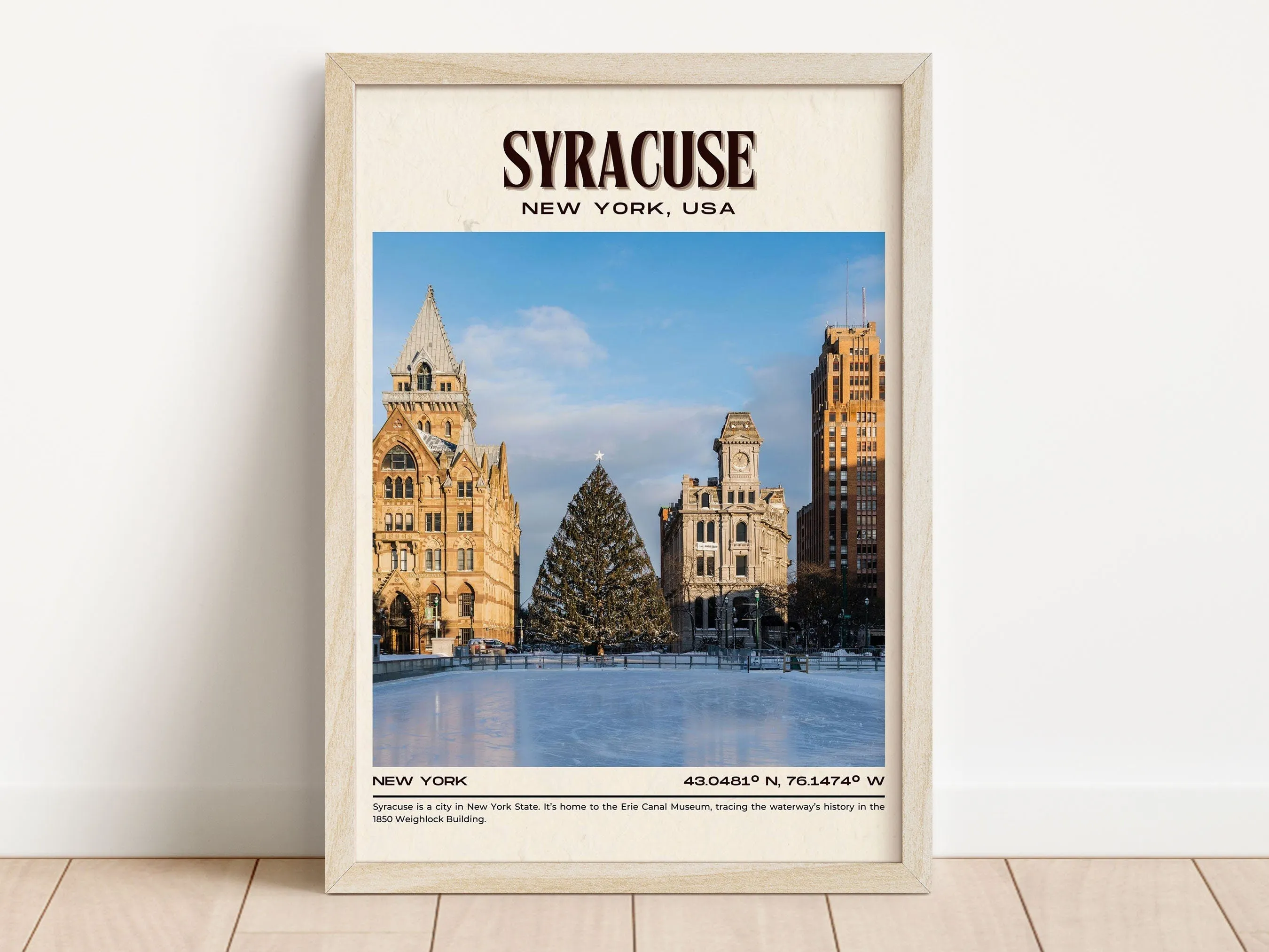 Syracuse Vintage Wall Art, New York, USA