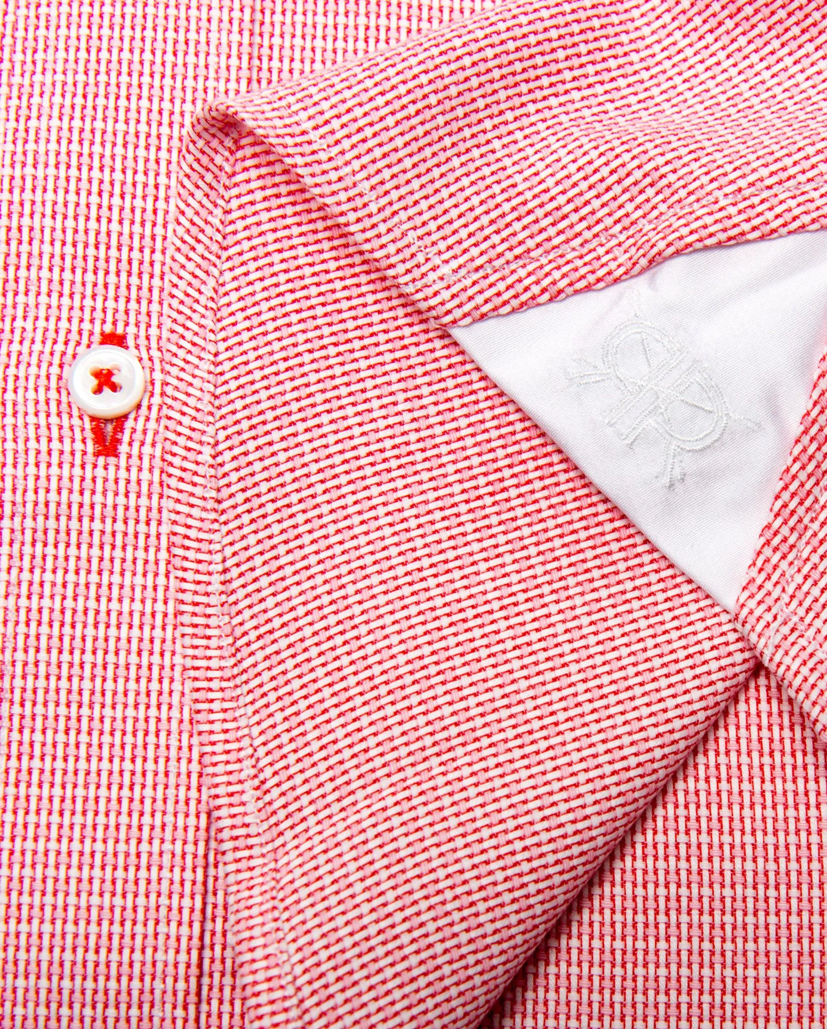 Tailored - Red Dobby Check