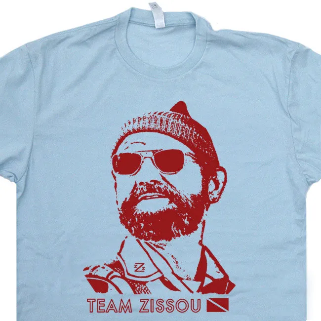 Team Zissou T Shirt The Life Aquatic T Shirt Bill Murray T Shirt Funny Scuba Diving Shirt