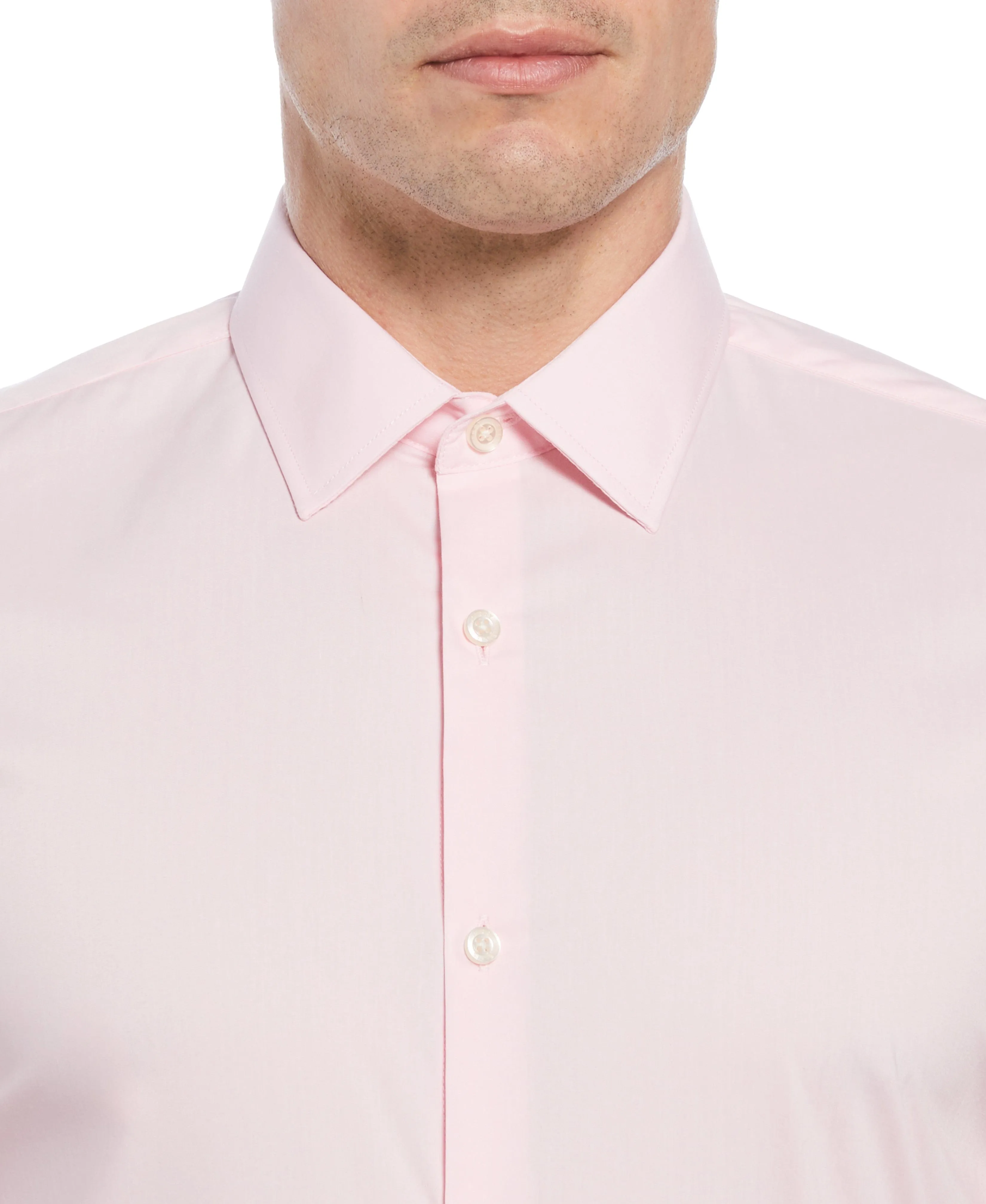 Tech   Stretch Cotton Blend Dress Shirt