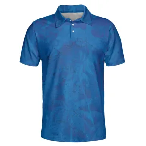 The Emerald Coast Blue Palms Polo Shirt