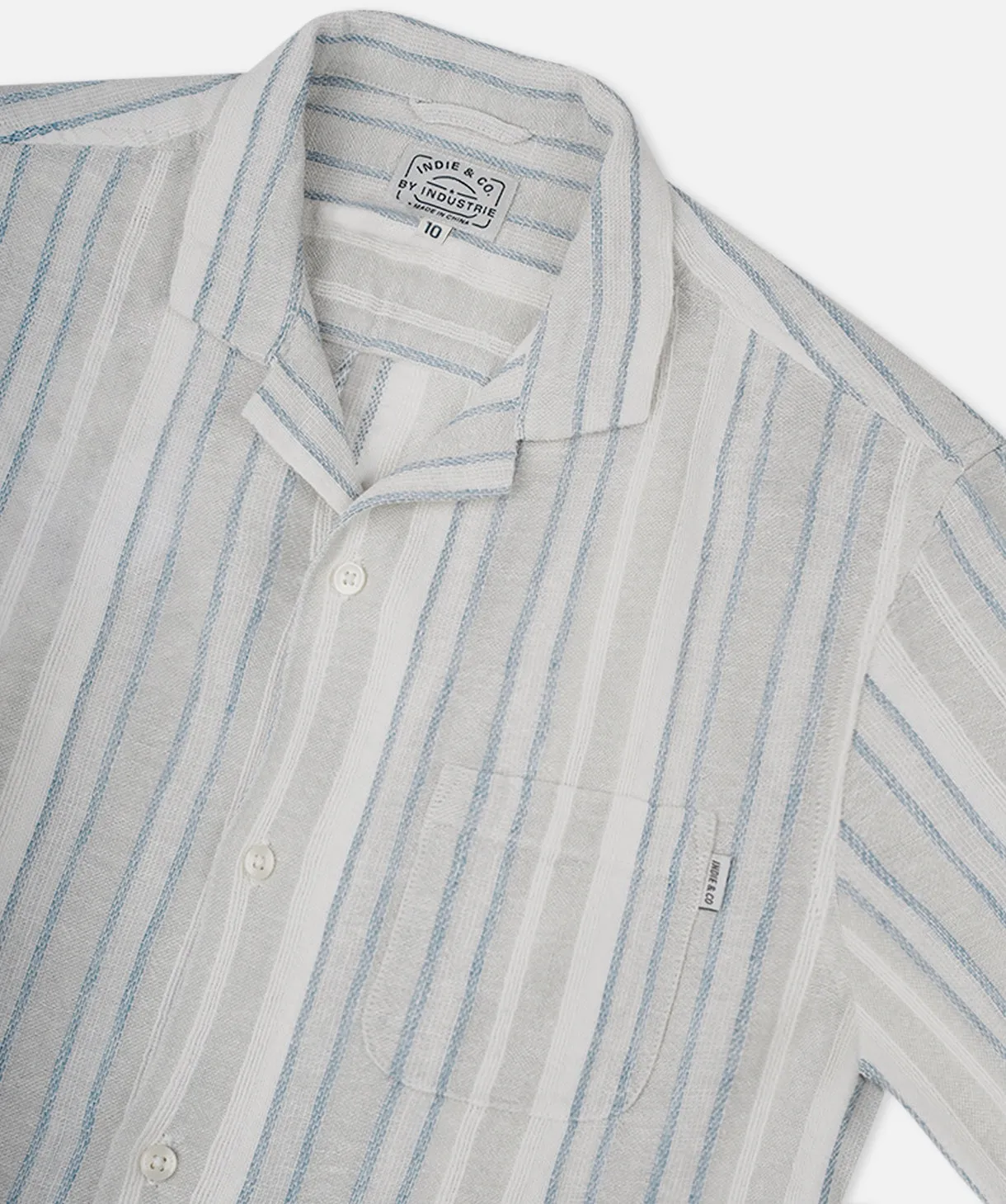 The Indie Livorno S/s Shirt - Stone Multi