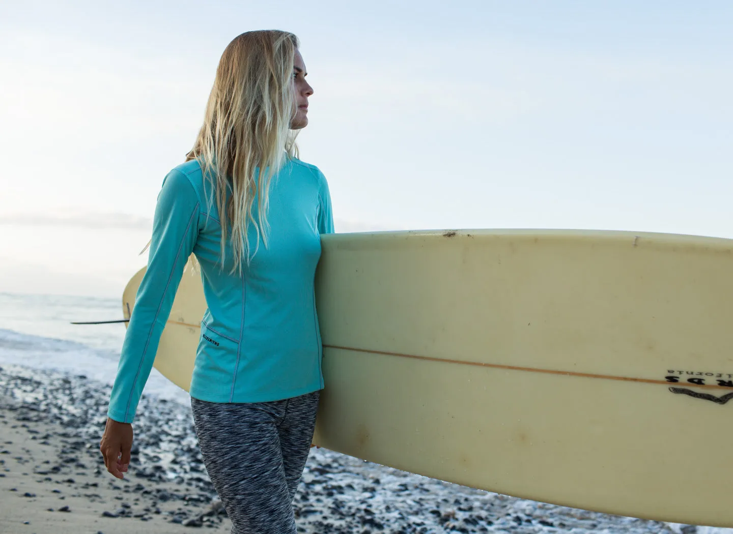 The Kanaha Hydrophobic Shirt for Women - White Rock (Black)