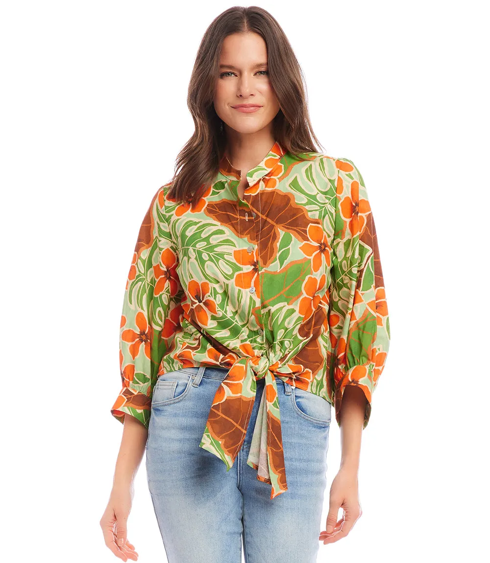 Tie-Front Top