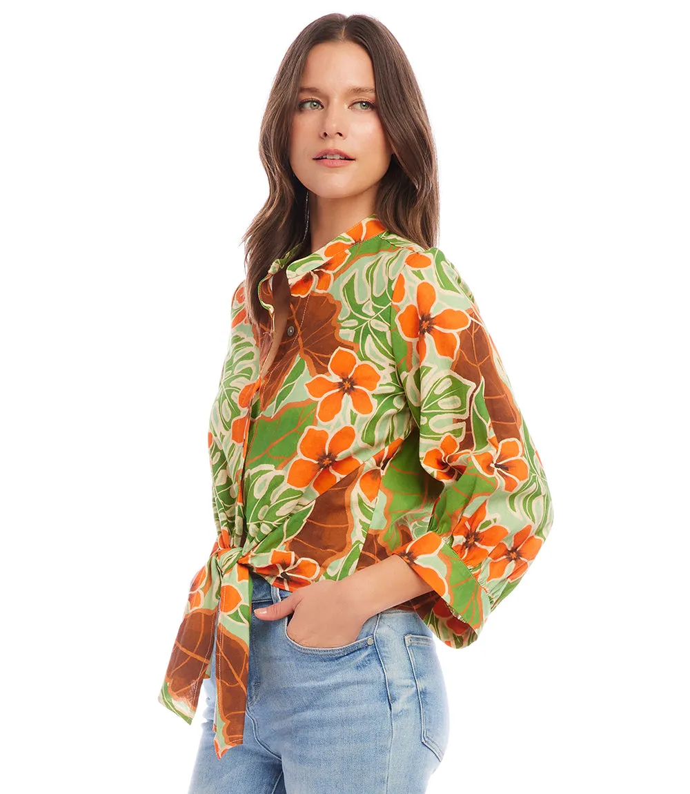 Tie-Front Top