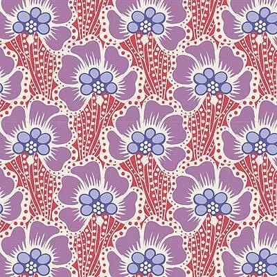 Tilda Cotton Beach - Ocean Flower - Coral