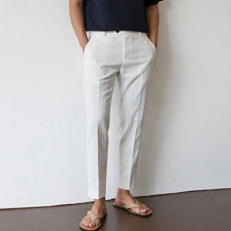 TRAVIS | OLD MONEY LINEN PANTS
