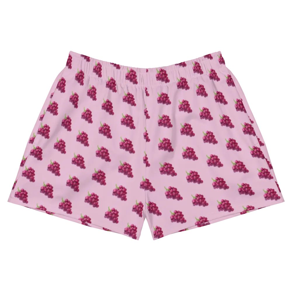 UVA 🍇 All-Over Print Women's Athletic Shorts