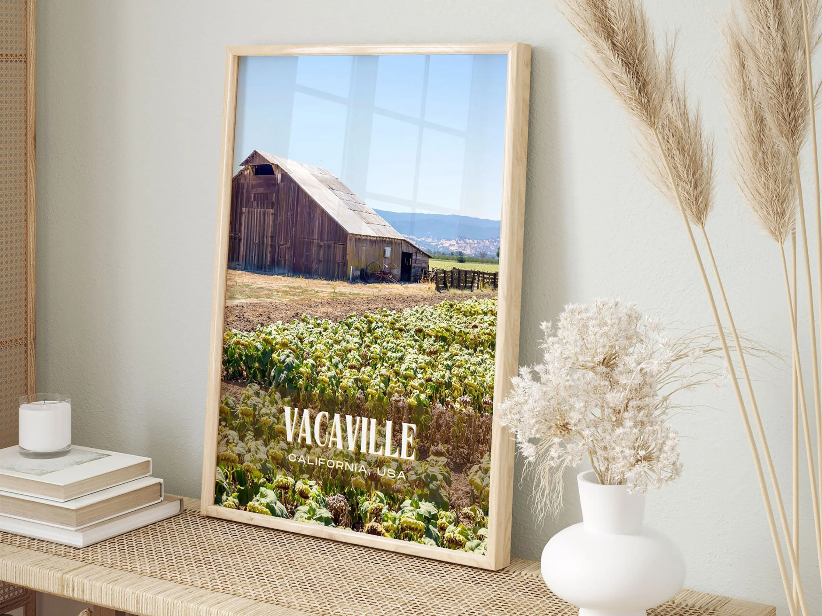 Vacaville Retro Wall Art, California, USA
