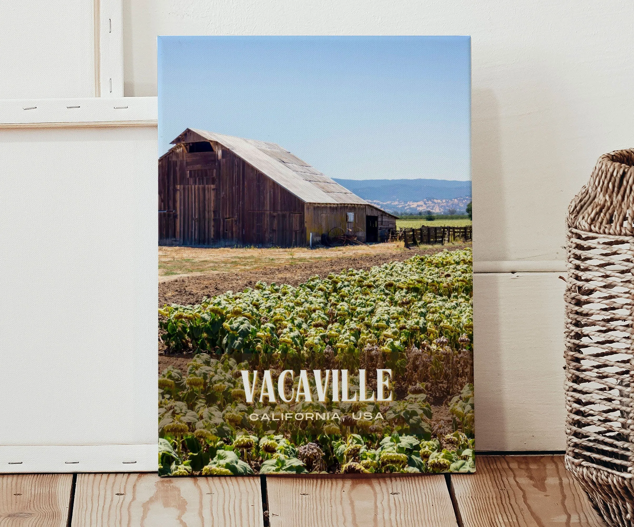 Vacaville Retro Wall Art, California, USA