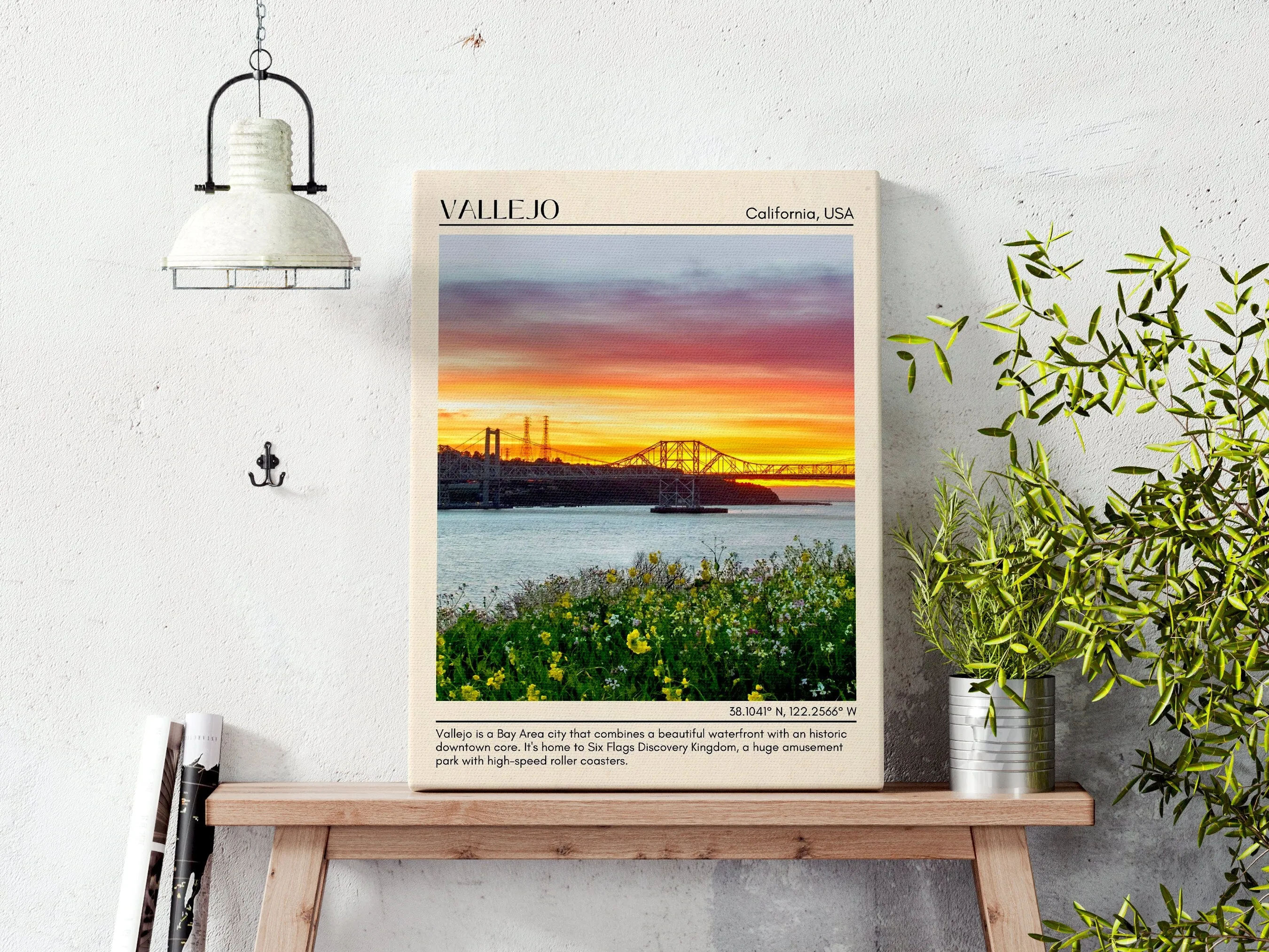 Vallejo Minimal Wall Art, California, USA