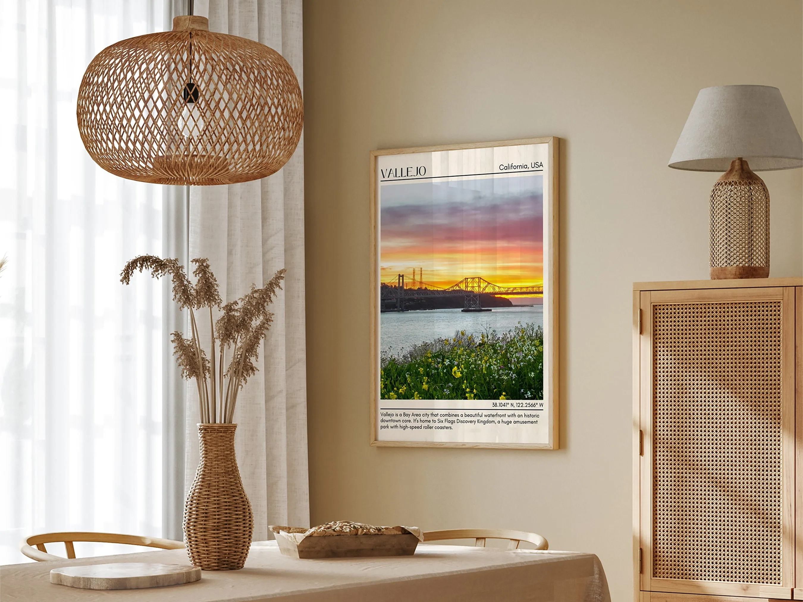 Vallejo Minimal Wall Art, California, USA