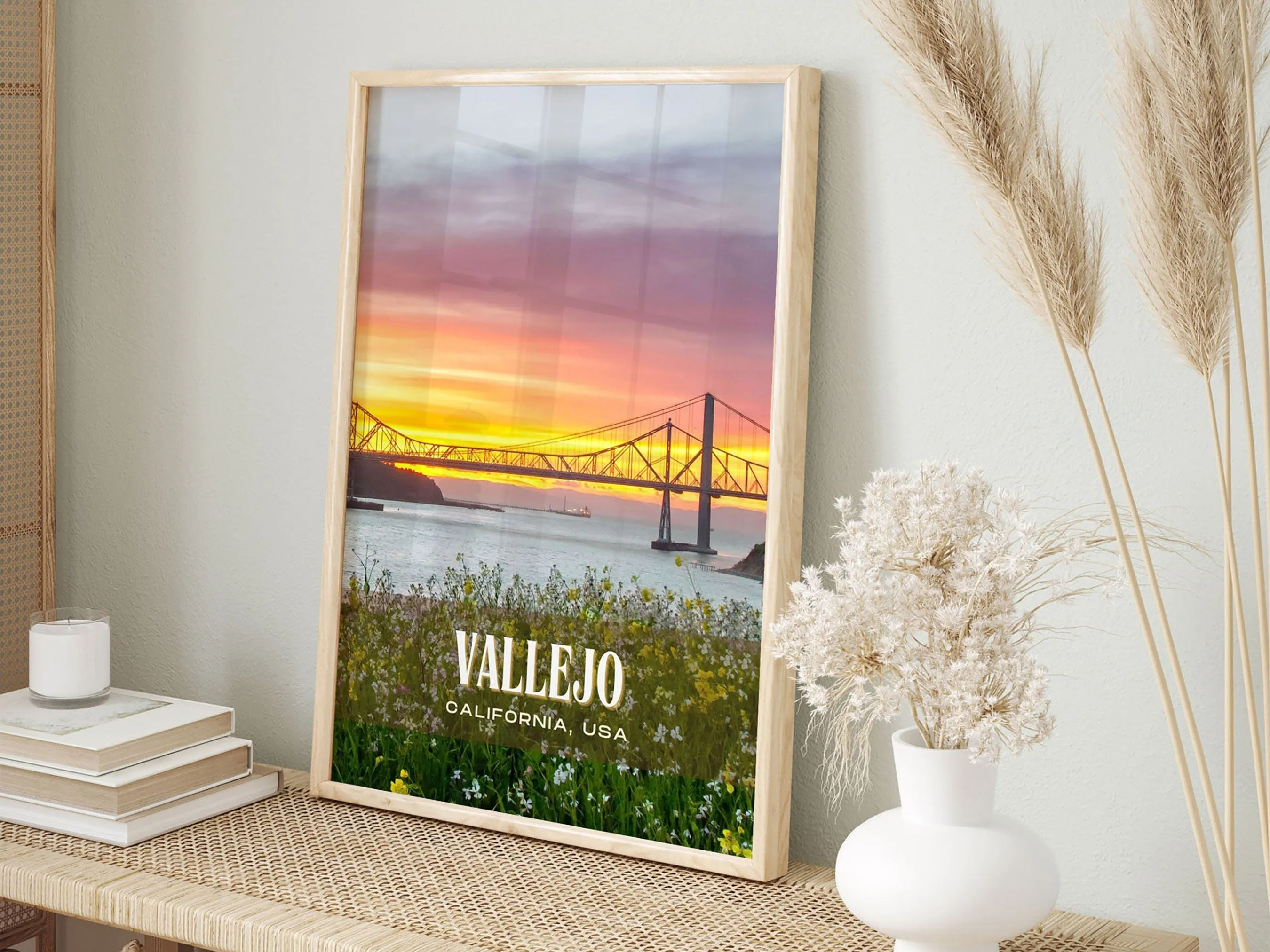 Vallejo Retro Wall Art, California, USA