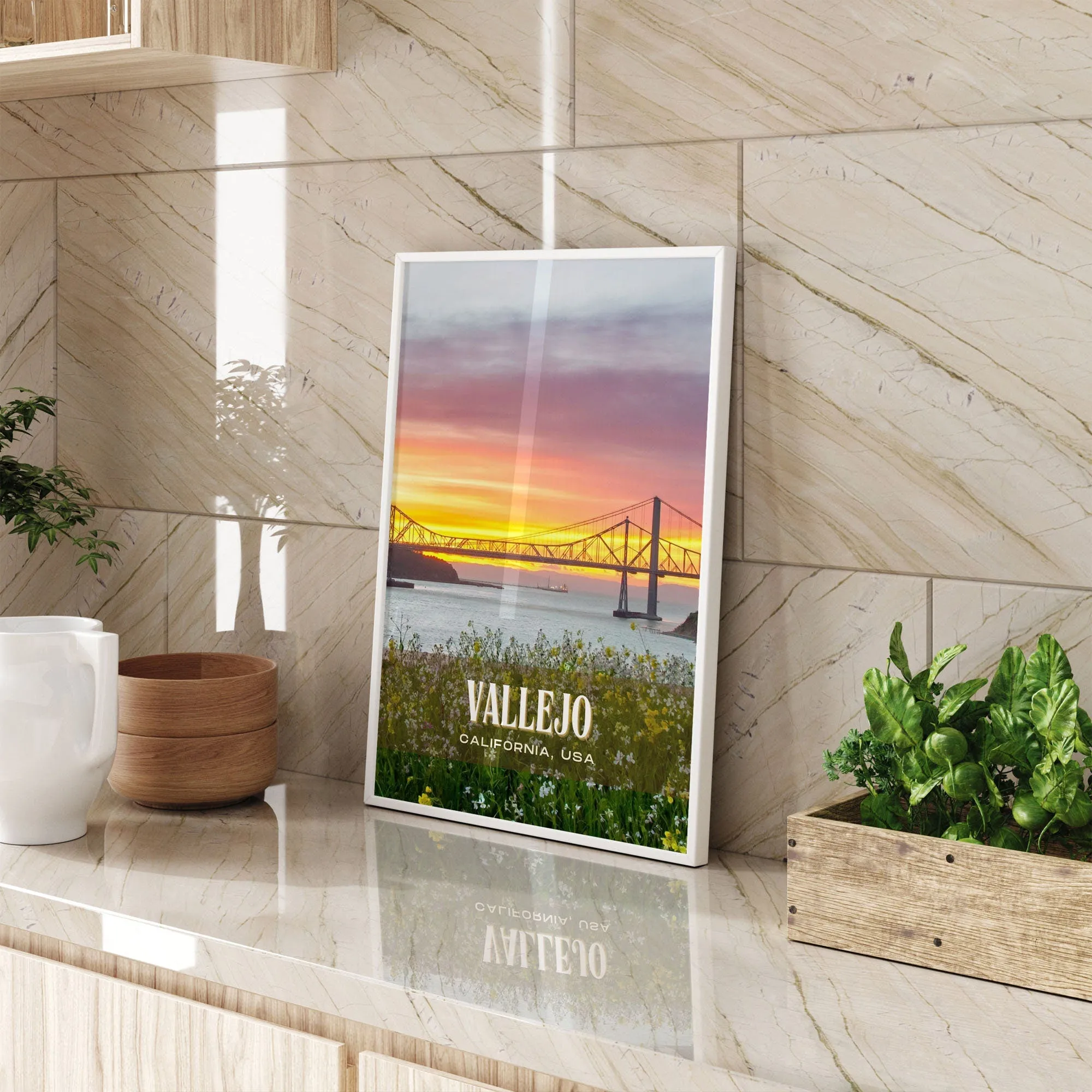 Vallejo Retro Wall Art, California, USA