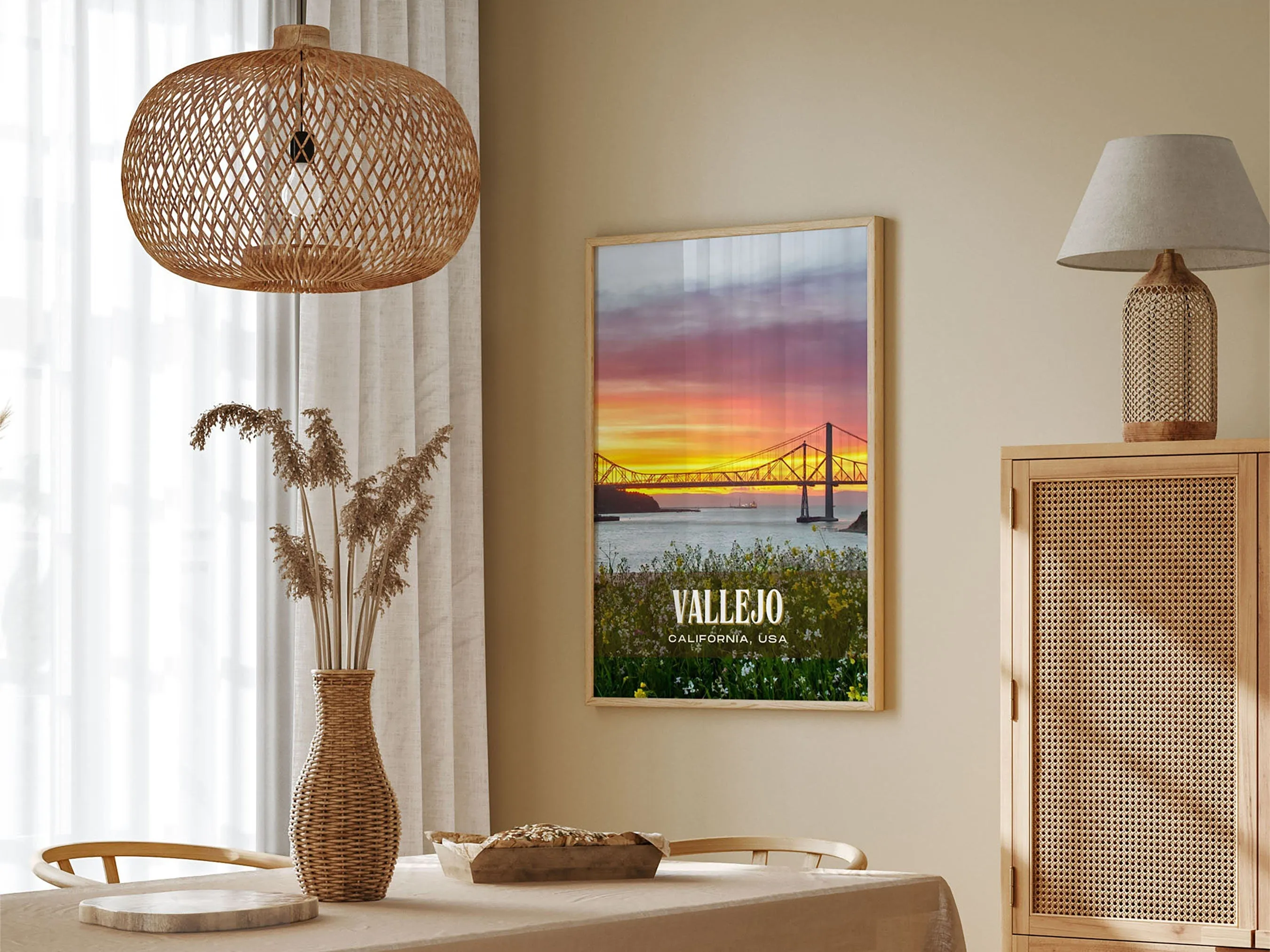 Vallejo Retro Wall Art, California, USA