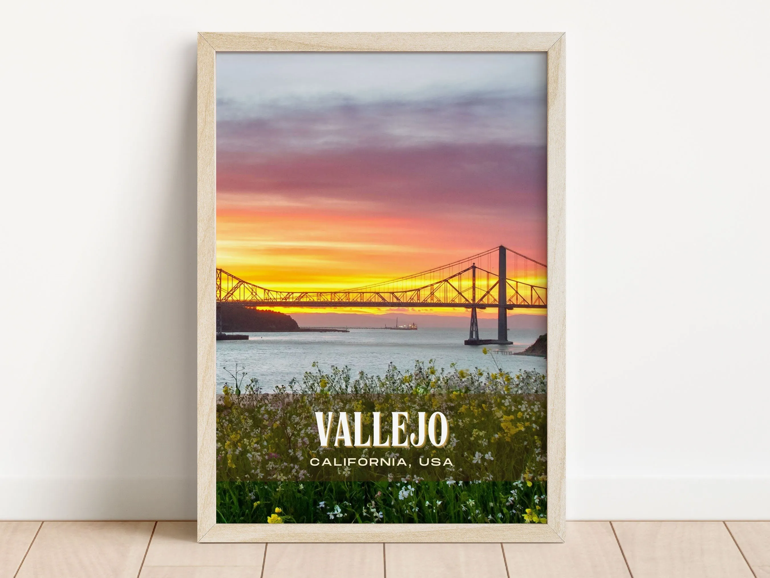 Vallejo Retro Wall Art, California, USA