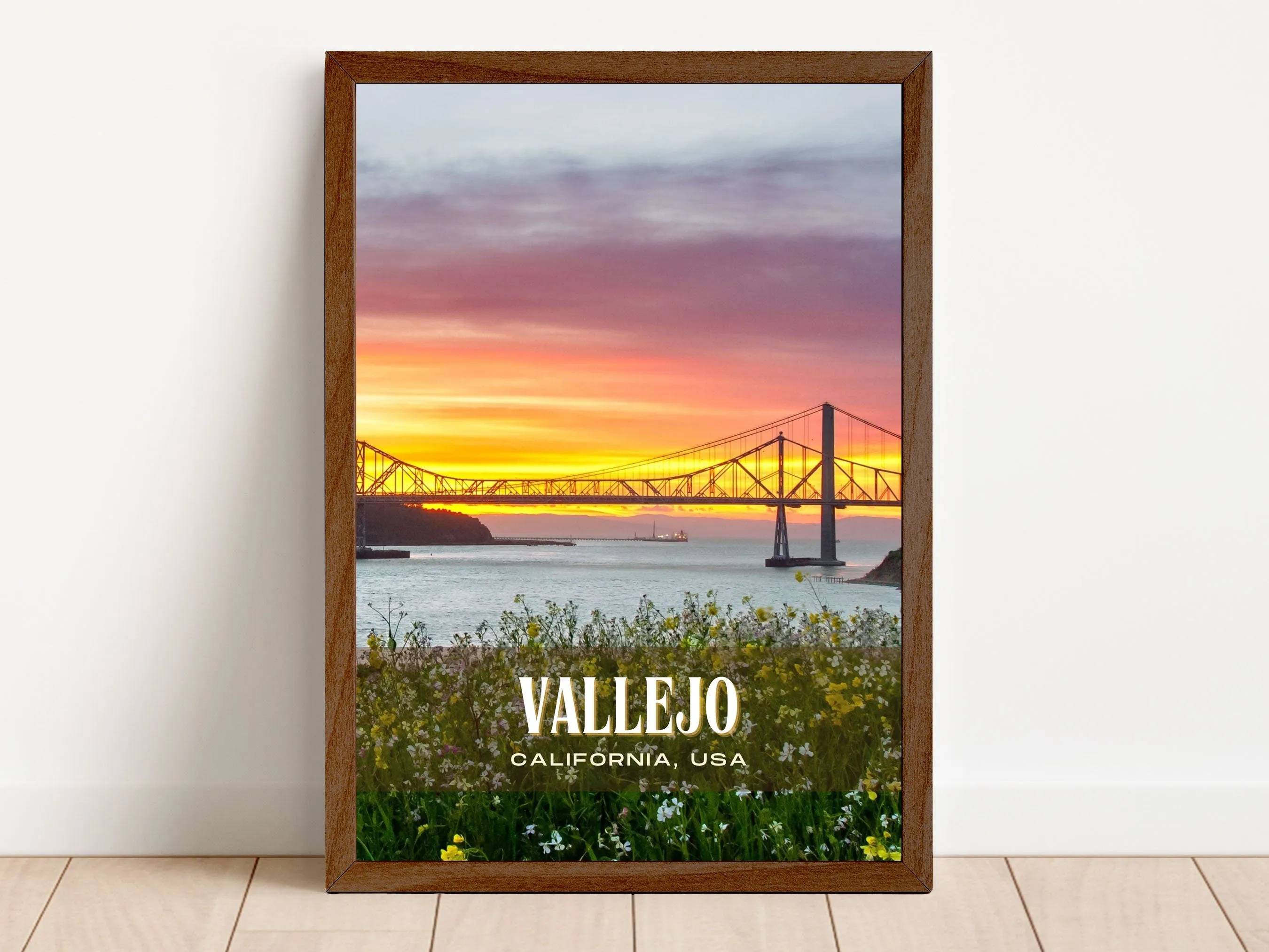 Vallejo Retro Wall Art, California, USA