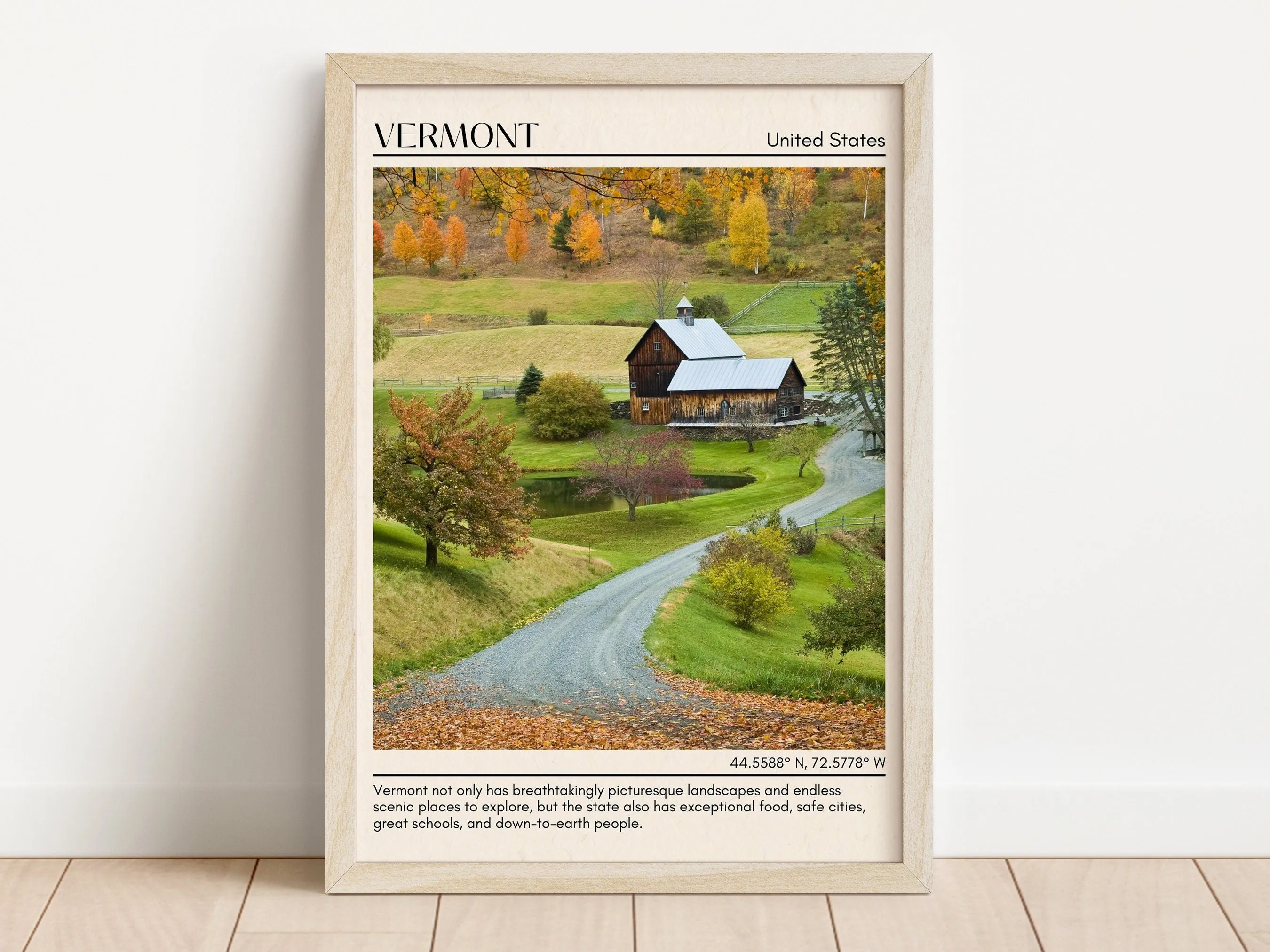 Vermont Wall Art, USA