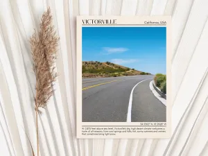 Victorville Minimal Wall Art, California, USA