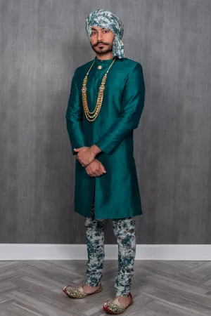 VIHAAN Green Floral Pants