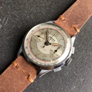 Vintage Wakmann Antimagnetic Pulsations Landeron 48 Chronograph Wristwatch
