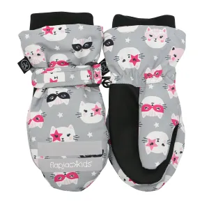 Water Repellent Ski Mittens - 2-4y