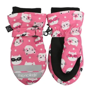 Water Repellent Ski Mittens - 4-6y