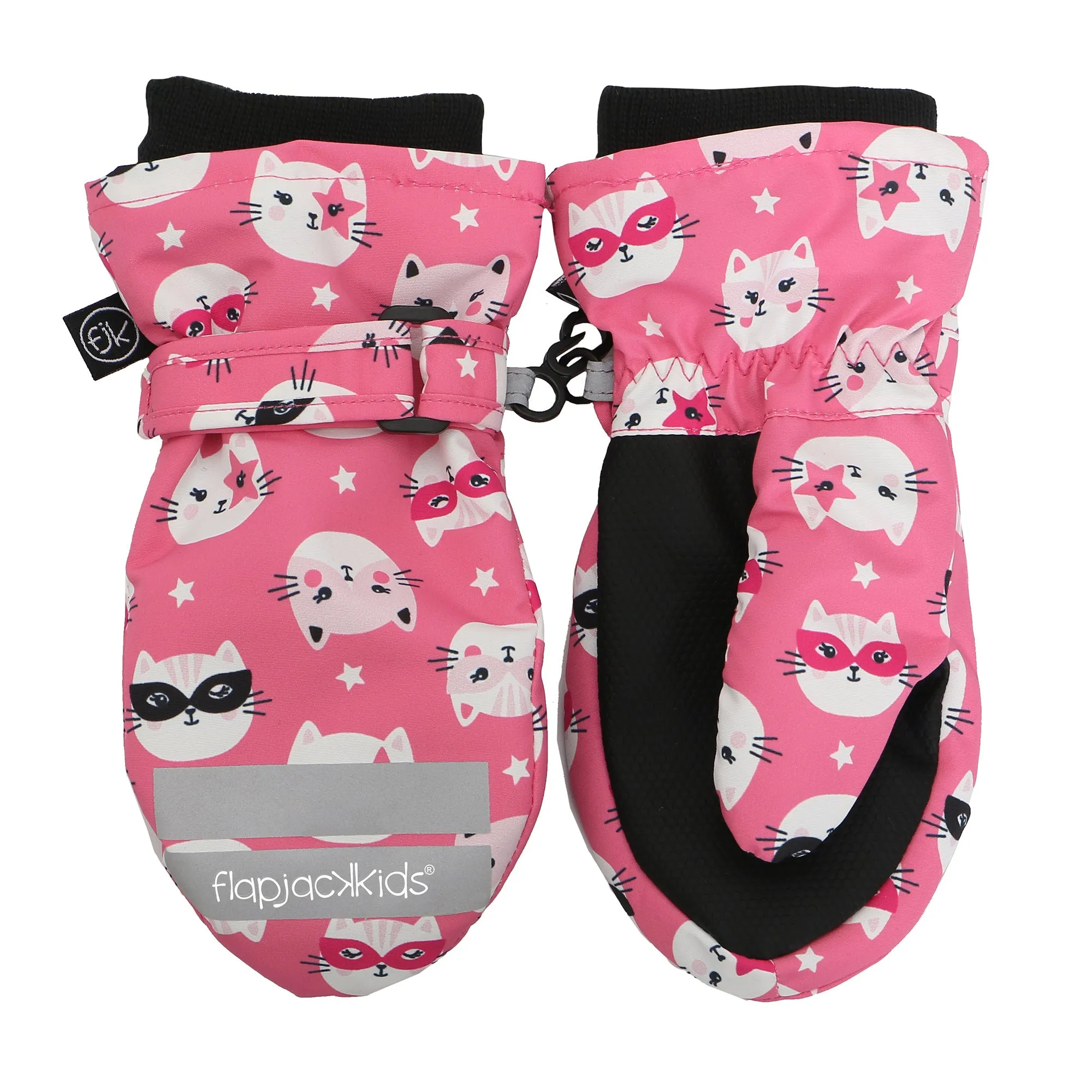 Water Repellent Ski Mittens - 4-6y