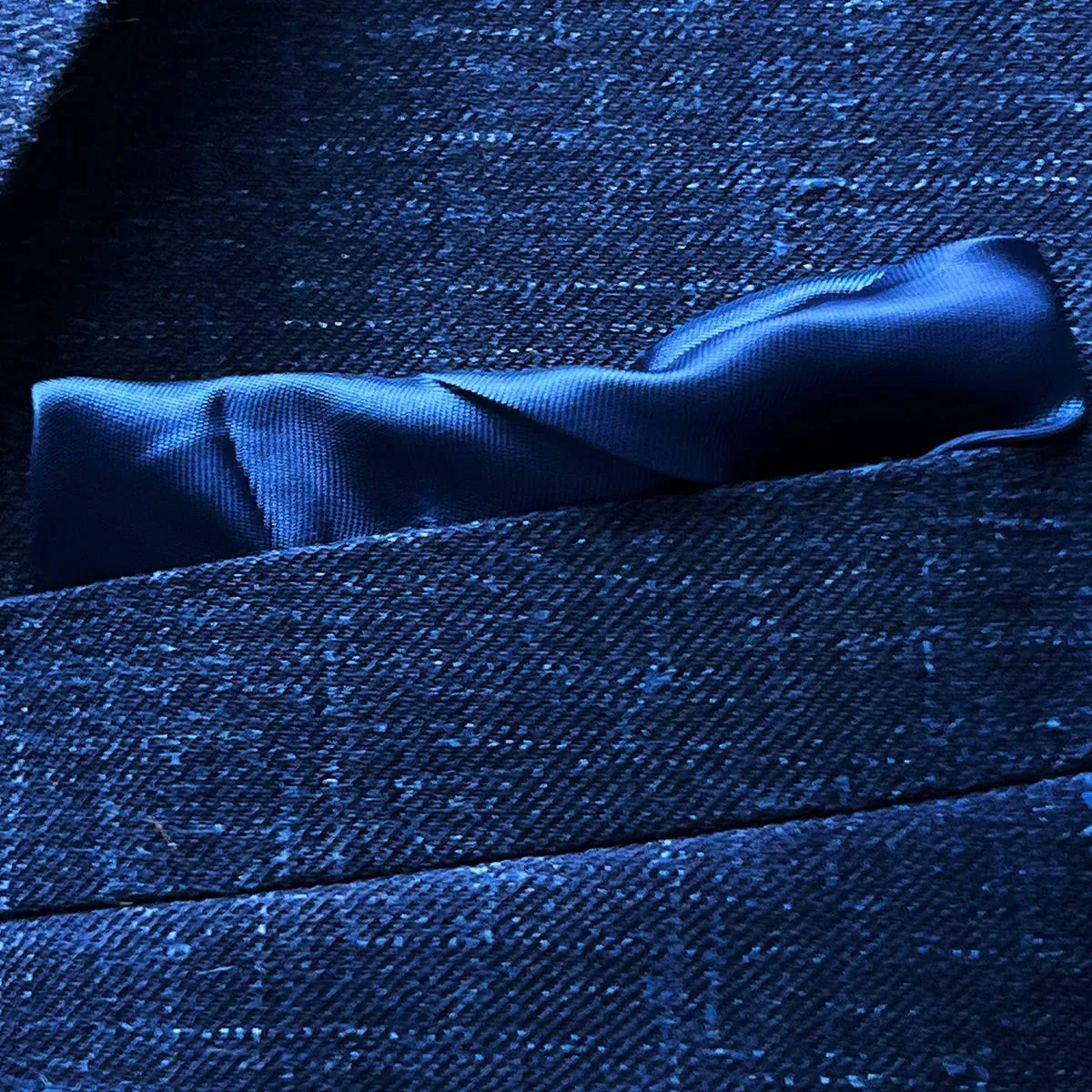 Westwood Hart Dark Blue Linen Wool Blend Plain Weave Men's Sport Coat