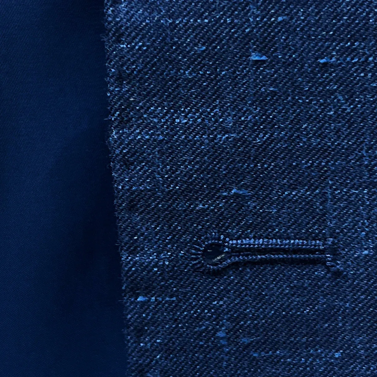 Westwood Hart Dark Blue Linen Wool Blend Plain Weave Men's Sport Coat