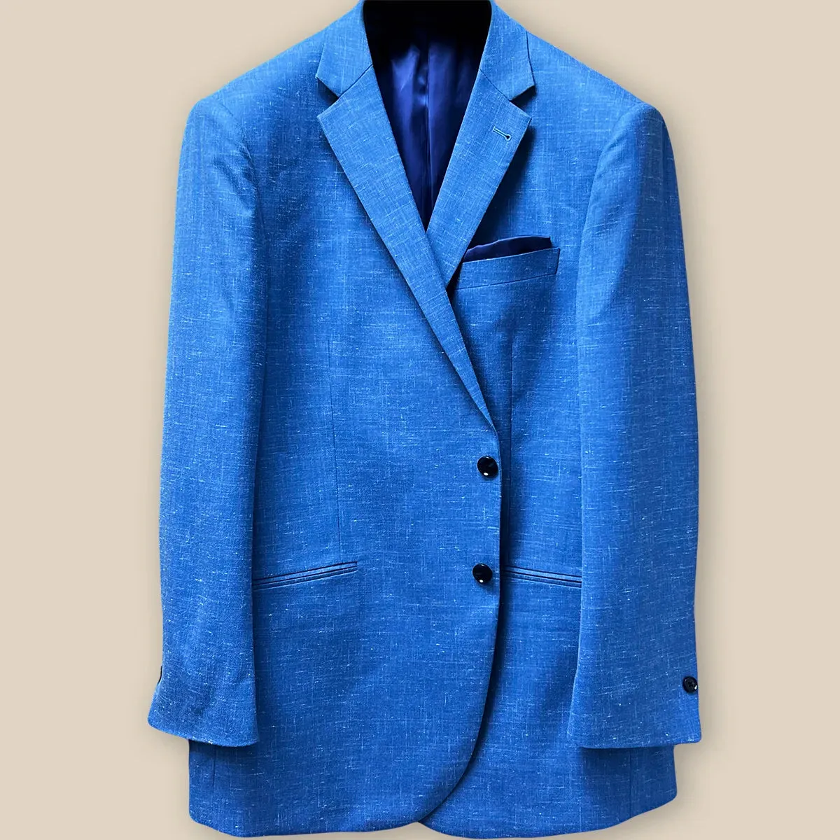Westwood Hart Light Blue Linen Men's Suit