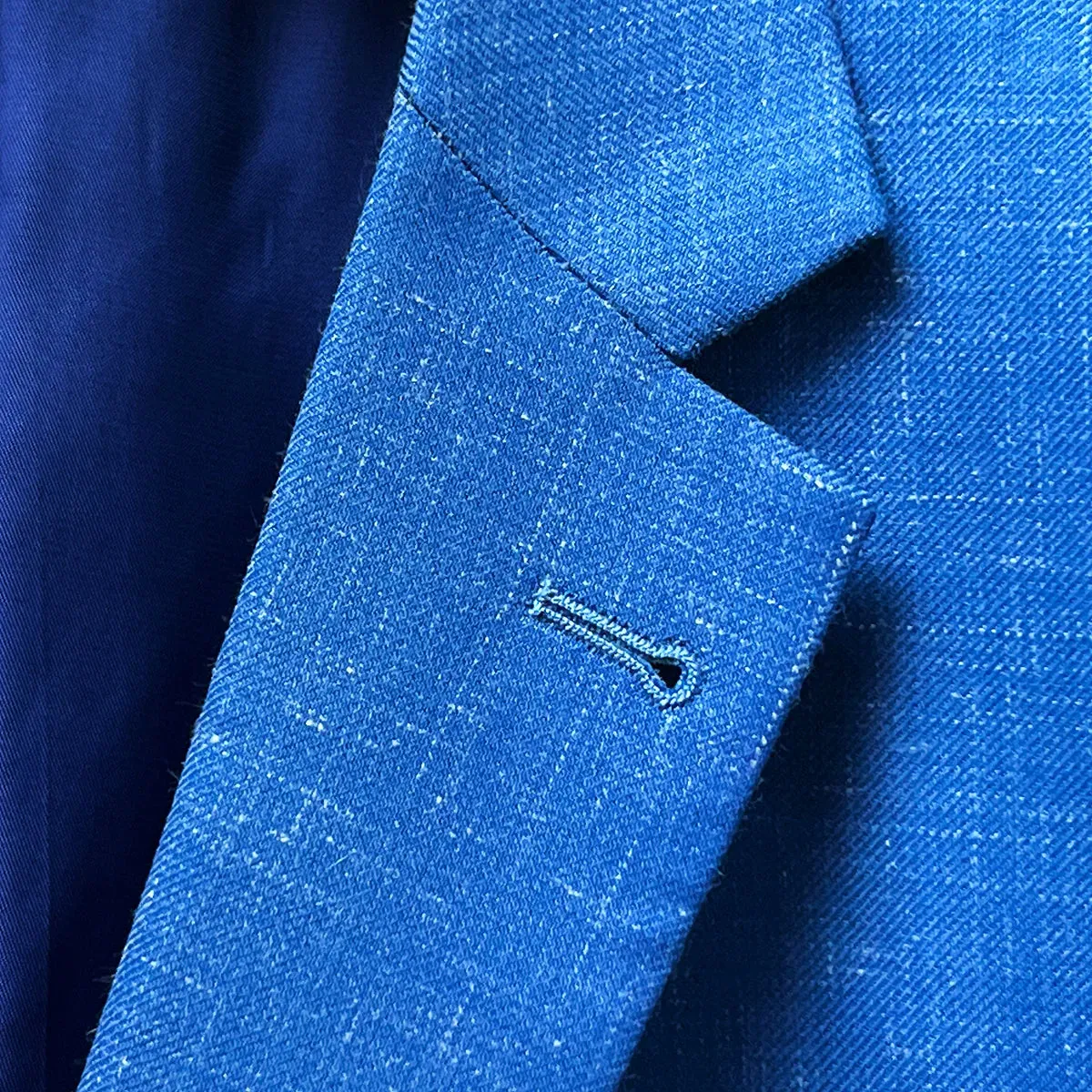 Westwood Hart Light Blue Linen Men's Suit