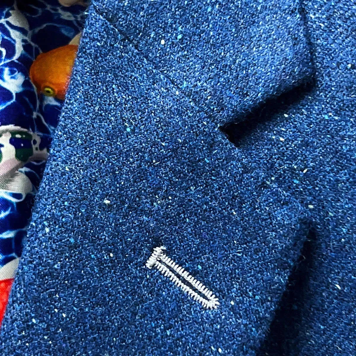 Westwood Hart Prussian Blue Yorkshire Slub Tweed Men's Sport Coat