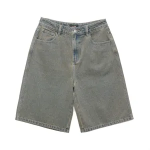 X-GIRL GORDON SPRAY BAGGY SHORTS - VINTAGE PINK BLUE