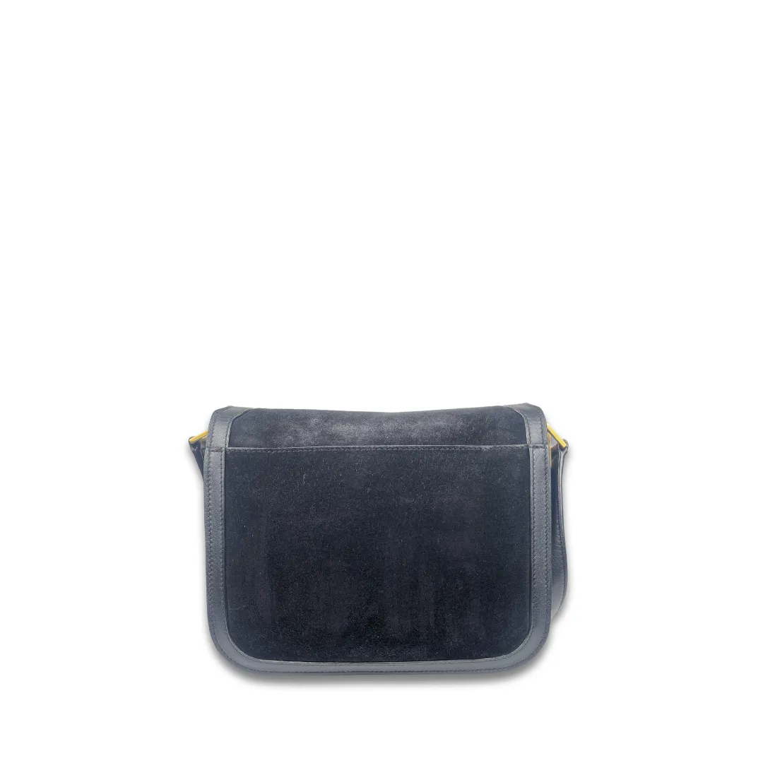 YSL Suede Medium Solferino Shoulder Bag