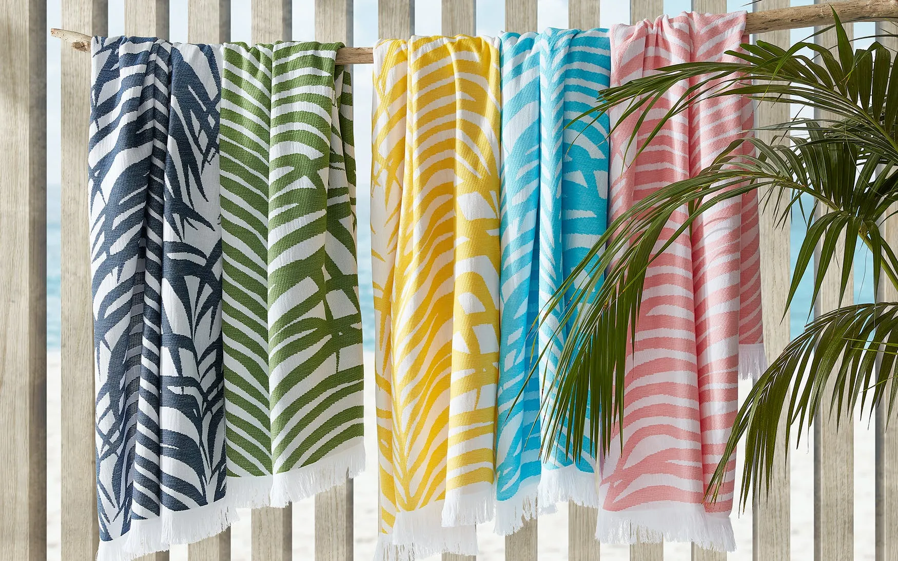 Zebra Palm Beach towel