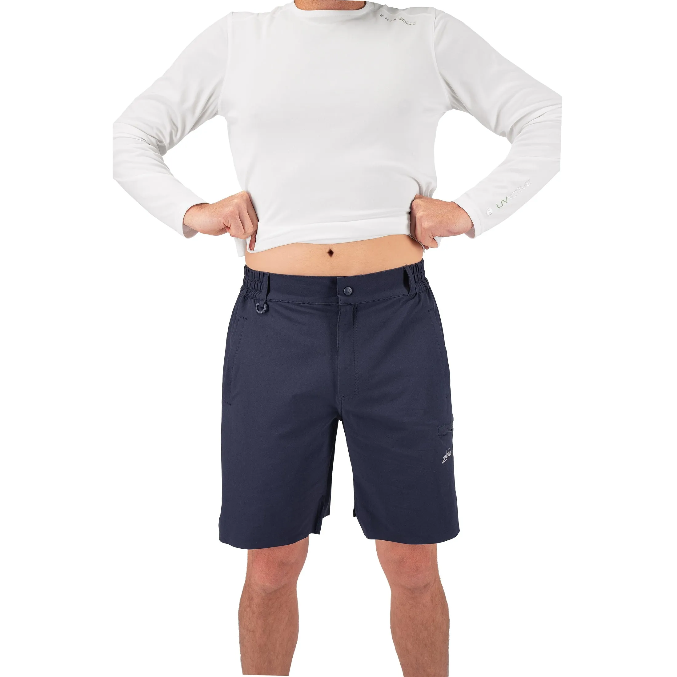 Zhik Mens Stretch Fast Dry Deck Shorts Navy