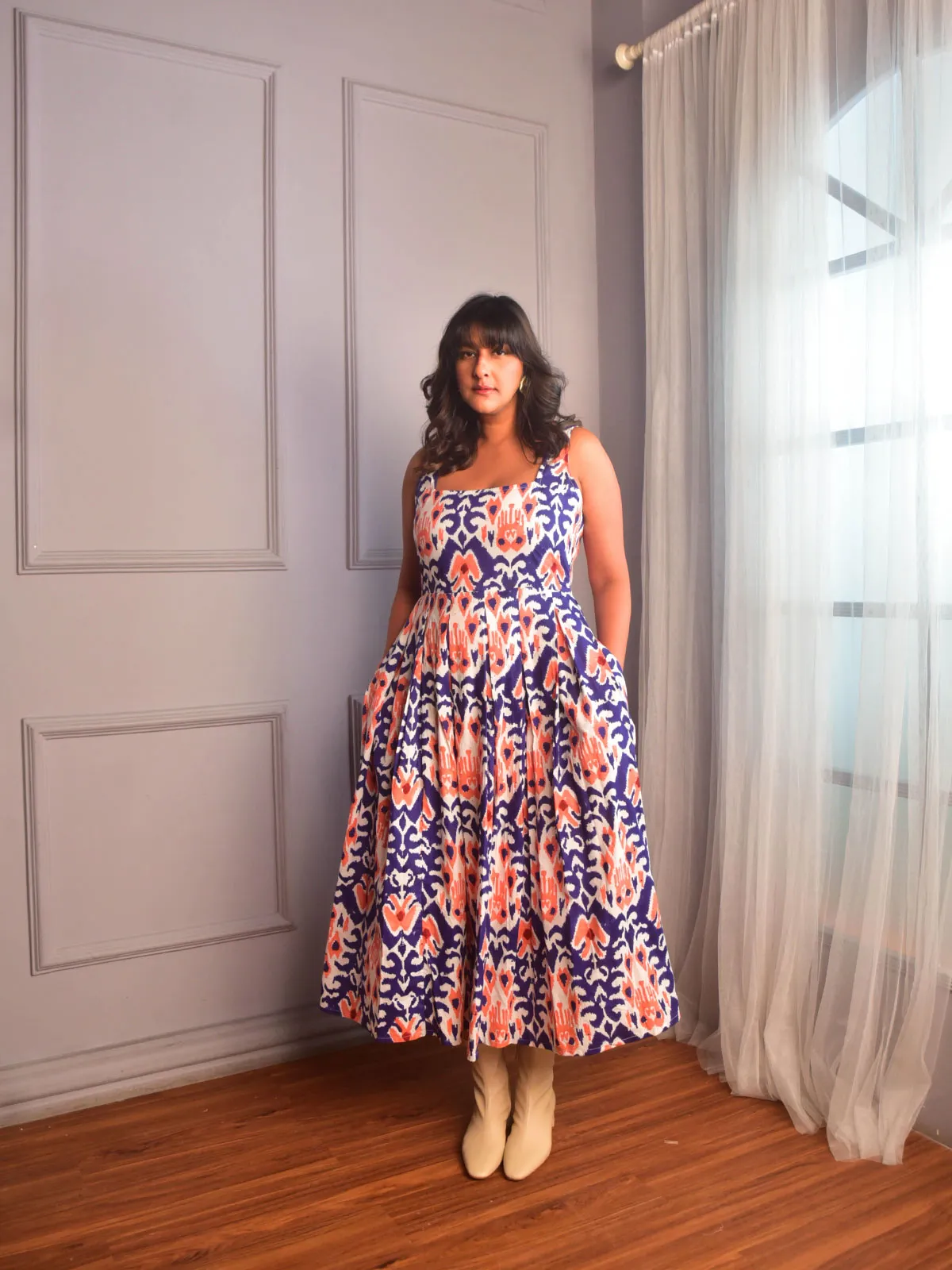 Zia Pleated dress