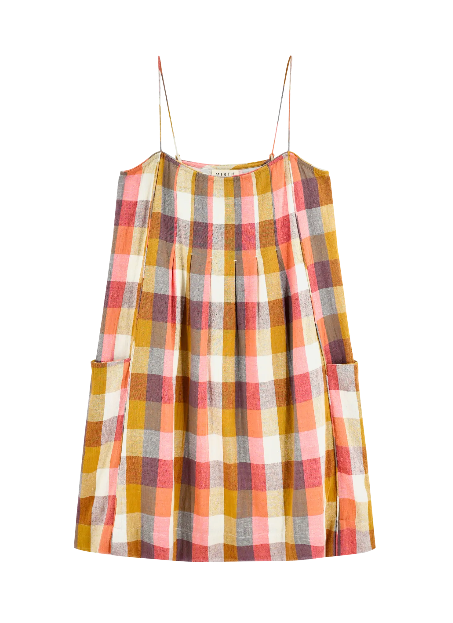 Zuma Short Dress in Sunset Plaid